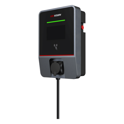 Estación de Carga para Vehículos Eléctricos / 22 kW / 32 A / Conector Tipo 2 (IEC 62196) / 400 V Trifásico y 230 V Monofásico / Pantalla LCD 7 in (17.8 cm) / Plug and Play / RFID / App / OCPP / IP55 / IK08