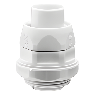 Conector (Racor) de tubería flexible a caja, PVC Auto-Extinguible de 25 mm, IP55