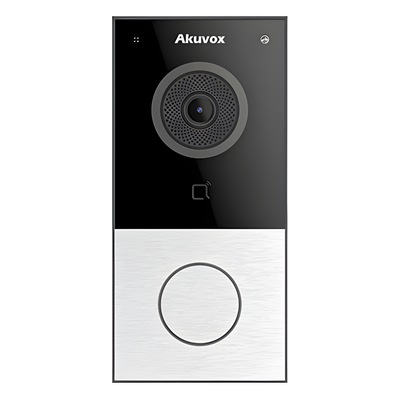 DOORBELL / WIFI / 100% en la Nube / POE / Bluetooth / NFC / Lector de Tarjetas MIFARE / Notificación en APP / Llamada Telefónica / SIP / ONVIF / IP65 / Cámara 2 MP / Botón con Iluminación / Control de 1 Puerta
