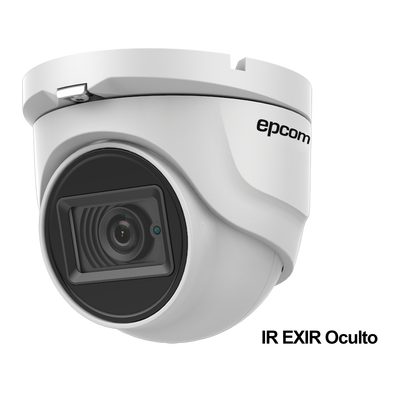Eyeball TURBOHD 4K (8Megapixel) / Gran Angular 102° / Lente 2.8 mm / Exterior IP67 / IR EXIR 30 mts / dWDR / TVI-AHD-CVI-CVBS