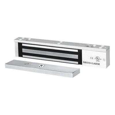 Chapa Magnética 600 lbs con LED / Sensor de Estado de Unión / Sin Magnetismo Residual / Uso Interior.