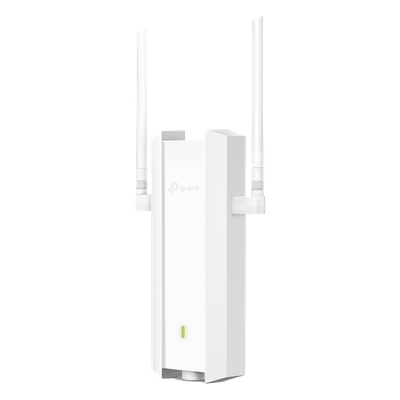 Punto de Acceso Omada Exterior / Wi-Fi 6 AX1800 MU-MIMO 2×2 / Mesh Omada / Alta Densidad de Usuarios / Carcasa Resistente IP67 / Configuración por Controlador o Stand-Alone / Para Montaje en Mástil/ Pared / Alimentación PoE+