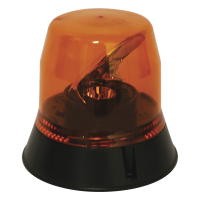 Baliza rotativa LED color ambar SAE Clase I con montaje permanente de 3 tornillos