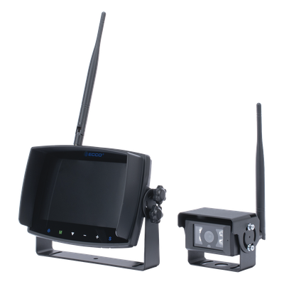 Sistema inalámbrico de reversa con cámara infrarroja y monitor de 7″ táctil