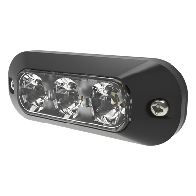 Luz Auxiliar de 3 LED, Blanco, Lente Transparente