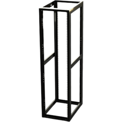 Rack Estándar 19″ de 4 Postes, Acero, 45 Unidades, Profundidad Ajustable.