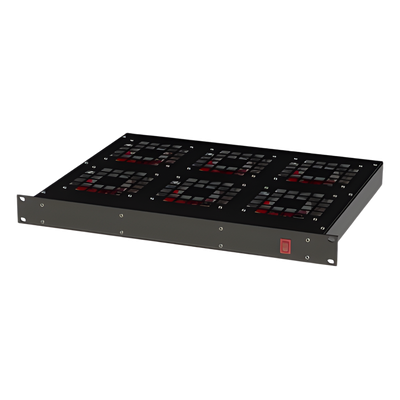 Ventilador para Rack 19″ con 6 Abanicos. Entrada: 110 Vca