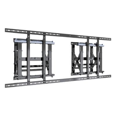 Soporte Estructural Modular para Pantallas | Altura Ajustable de 200 mm a 1600 mm | Ancho 600 mm | Profundidad 134 mm a 300 mm | Diseño Metálico| Compatible con Diferentes Tamaños de Pantallas |Soporta Formato Horizontal y Vertical.