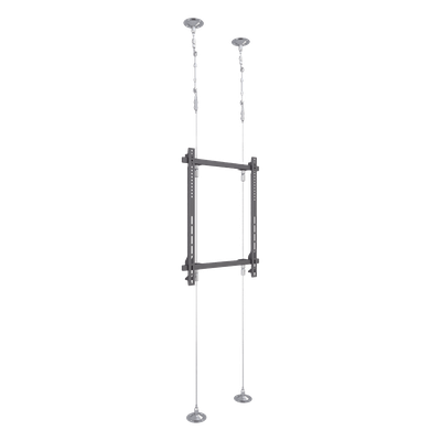 Montaje Cableado de Acero| Suelo a Techo| Capacidad Máx. de Carga 30kg| Para Pantallas de 32″ ~ 75″| VESA 400 x 600