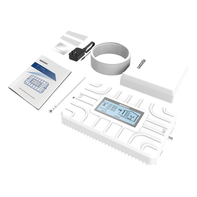 Kit Amplificador de Señal Celular 2G, 3G, 4G y 5G / Mejora llamadas convencionales y VoLTE / Amplifica señal de TELCEL, AT&T, MOVISTAR, BAIT,DiRi y más / Cubre hasta 150 m².