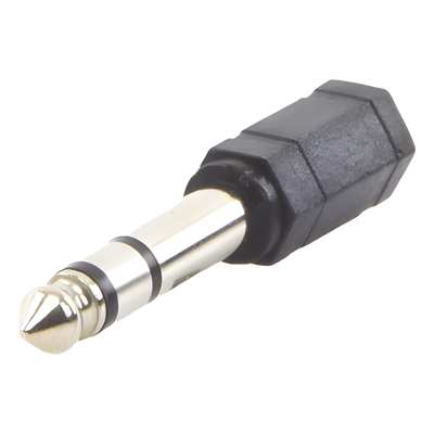 Adaptador de audio 3.5mm hembra a 6.3mm macho (Audio estereo)