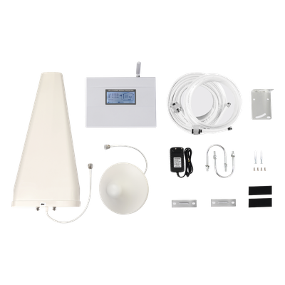 Kit Amplificador de Señal Celular DOBLE banda de frecuencia / Mejora las llamadas convencionales / Soporta los datos de las tecnologías 2G y 3G de TELCEL, AT&T y MOVISTAR / Cubre hasta 600 m².