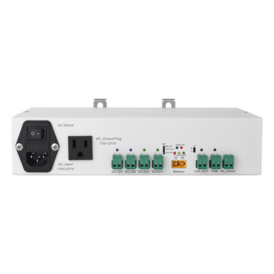 Fuente de Alimentación / 52V 3A + 12V 5A / Respaldo Batería / Riel DIN / Protecciones Sobrecarga-Cortocircuito / Telecomunicaciones