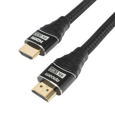 Cable HDMI de 1 Metro (3.28 Pies) | Alta Definición | Longitud | Versión 2.0 | Alta Velocidad 18Gbps | 4K@60Hz | Conectores Chapados en Oro | Tipo Redondo