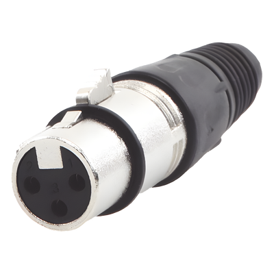 Conector XLR 3 Pines Hembra | Ideal para Conexiones de Micrófonos y Mezcladoras | Equipo de Audio Profesional