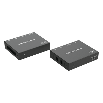 Extensor de Audio | Digital Óptico y Analógico | Transmisión hasta 300 m | Soporte 48/96/192 kHz | Selección de salida en receptor | Función POC bidireccional | Plug-and-Play | Ideal para HDTV, AVR y sistemas multizona