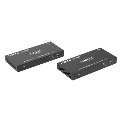 Kit Extensor HDMI | HDBaseT | 70m en 4K@60Hz | Cat5e/6 | Gestión Avanzada EDID | Soporta ARC | Control IR Bidireccional | RS232 | PoC