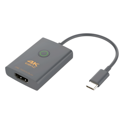 Adaptador USB-C a HDMI con Seguridad de Un Clic | Resolución 4K Ultra HD 60Hz | HDMI 2.0b 18 Gbps | DP 1.2a | Silenciamiento de Video Instantáneo | Protección ESD ±8kV | Audio 7.1 Canales | Compatibilidad Universal