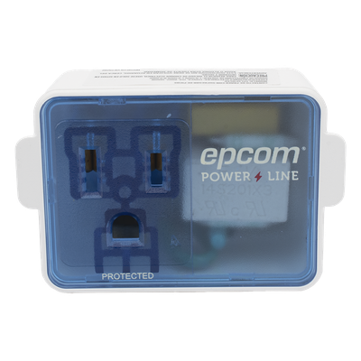 Supresor de Picos Portatil para Pared / 120 Vca / 1800 W / 540 Joules