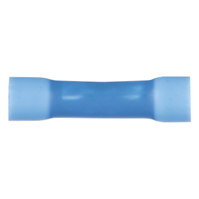 Conector de Empalme a Tope, Para Cables de 16 a 14 AWG, De Vinilo Aislado, Color Azul, Paquete de 50 Piezas