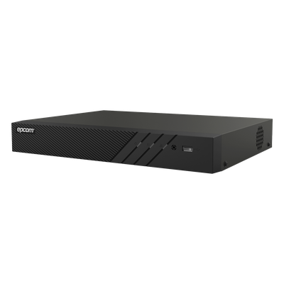 DVR 16 Canales TURBOHD + 8 Canales IP / 5 Megapixel Lite – 3K Lite / Audio Bidireccional por Coaxitron / Reconocimiento Facial / ACUSENSE (Evita falsas alarmas) / 1 Bahía de Disco Duro / Salida de Video en Full HD