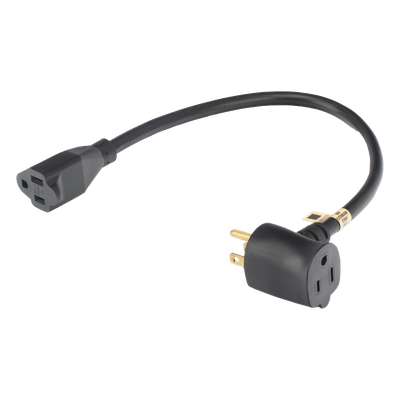 Extensión Eléctrica para Uso Rudo para Uso en «T» / Conexión NEMA 5-15 / 30 cm / 1800 W