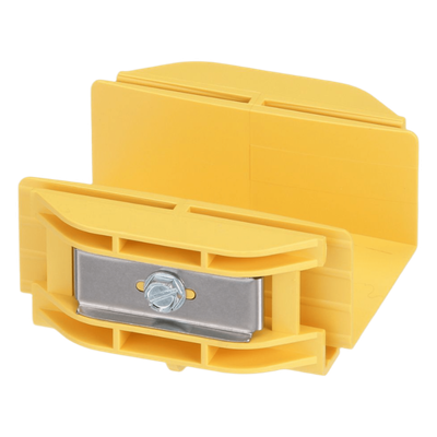 Union Recta «Cople», Para Canaleta FiberRunner™ 2X2, Color Amarillo