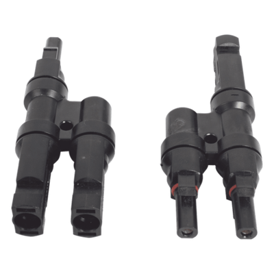 Conector MC-4 Doble para Módulos Fotovoltaicos. Tipo 2T