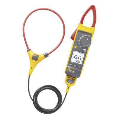 Pinza Amperimétrica de Corriente CC/CA de Verdadero Valor Eficaz con iFlex CAT III 1500 V. Ideal para Sistemas Solares, Eólicos, Baterías, Inversor, etc.