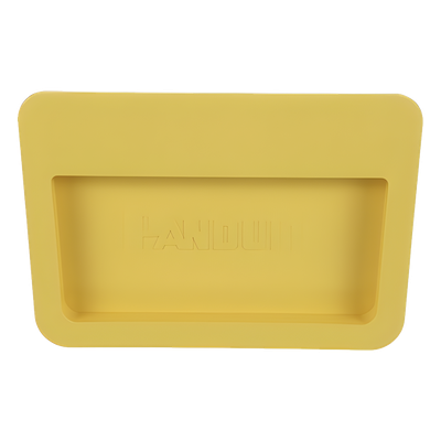 Tapa Final Para Canaletas FiberRunner™ 6×4, de Instalación a Presión, Color Amarillo
