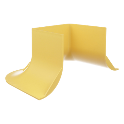 Accesorio Para Control de Radio de Curvatura, Para Uso con Canaletas FiberRunner 4×4, Color Amarillo