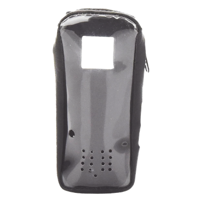 Funda de Piel Reforzada, con Frente Transparente para Serie Satelital IC-SAT100.