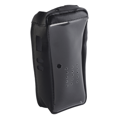 Funda de piel reforzada con visor frontal transparente, para radios NX-200, NX-300.