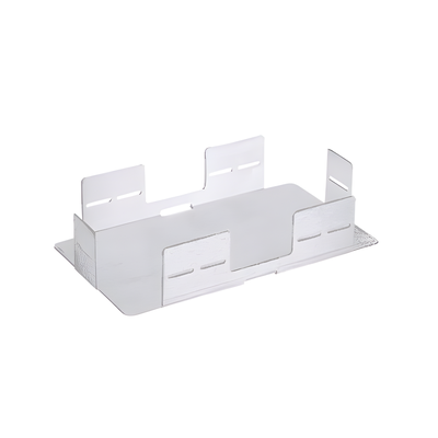Soporte Para Apilar de 1 a 4 Charolas de Empalme FST6, Compatible con Paneles FWME4 y FWME8, Color Gris