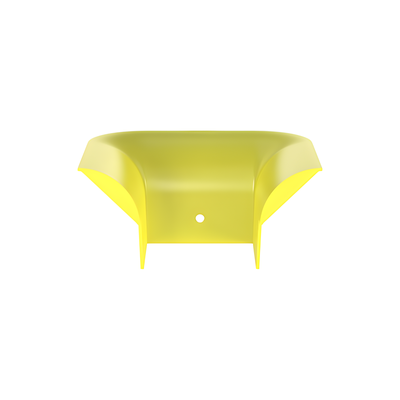 Accesorio de Control de Radio de Curvatura, Para Bajadas de Cable con Canaletas FiberRunner 4×4, Color Amarillo
