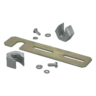Soporte de Montaje a Techo, para Canaletas FiberRunner 2X2 o 4X4, Uso con Varilla Roscada de 1/2″, Color Negro