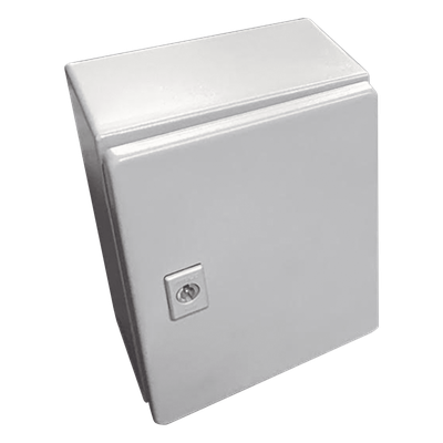 Gabinete de Acero, Nema 4 -IP 66 de 50 x 50 x 30 cm con Platina y certificado UL.