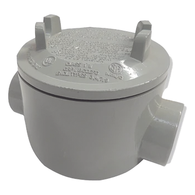 Caja con Tapa Tipo GRC de 3/4″ (19 mm) / Caja a Prueba de Explosión / Para Áreas Peligrosas / Libre de Cobre.