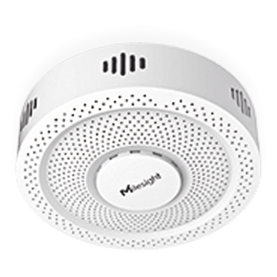 Detector de Vapeo y Humo GS601 LoRaWAN® / Sensores Múltiples (Vape, Humo, TVOC, PM1.0/2.5/10, Temperatura, Humedad) / Alarma LED y Buzzer 70dB / NFC para Configuración / IP30 / Compatible con Plataforma Milesight