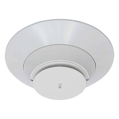 Sensor térmico direccionable programable, fijo a 57°C con opción de tasa de aumento o alta temperatura, color marfil