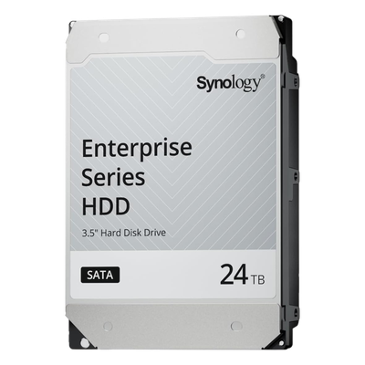 Disco Duro SATA de 3,5″ Serie Plus / Capacidad 24TB / Interfaz SATA 6 GB/s / Tecnología CMR / MTBF de 1,2 Millón de Horas / Carga de Trabajo de 180 TB/año / Compatible con Synology DSM