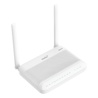 ONU GPON WiFi (2.4/5 GHz), 2 antenas de 5 dBi, Compatible con OLT de Terceros, MIMO 2×2, 4 puertos Gigabit + 1 POTS + USB, conector SC/UPC (Gestión WAN desde la Interfaz de la ONU)