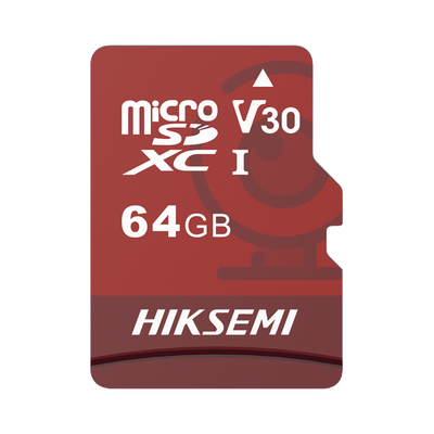 MicroSD HIKSEMI NEO Plus / 64 GB / 95 MB/s Lectura / 40 MB/s Escritura / Clase 10 U3 / TLC NAND / Especializada Para Videovigilancia 24/7