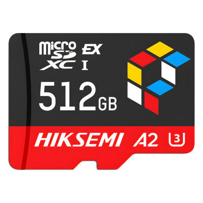 Tarjeta microSD Express 512G / 900 MB/s Lectura / 620 MB/s Escritura / PCIe Gen 3×1 + NVMe / U3 A2 EX / Compatibilidad UHS-I UHS-II