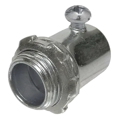 Conector de 3/4″ (19 mm) para Pared Delgada con Tornillo.