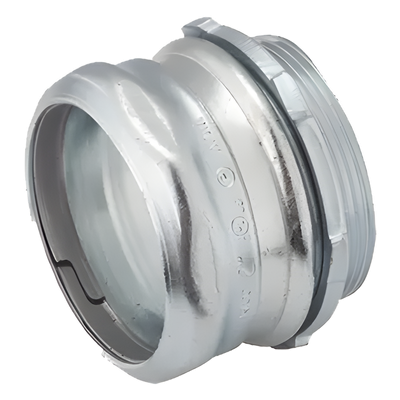 Conector de Compresión de Acero Galvanizado para Pared Delgada de 2″.