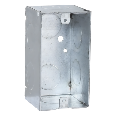Caja (Chalupa) 4×2″/ Profundidad 2-1/8″/ 8 Entradas de 3/4″/Soldada
