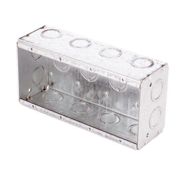 Caja Multigang de 4 Gangs,/ Profundidad de 2-1/2″/ 20 TKO (1/2″- 3/4″).