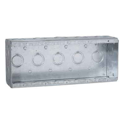 Caja Multigang de 5 Gang / Profundidad 2 1/2″ / 19 Entradas 1/2″-3/4″.