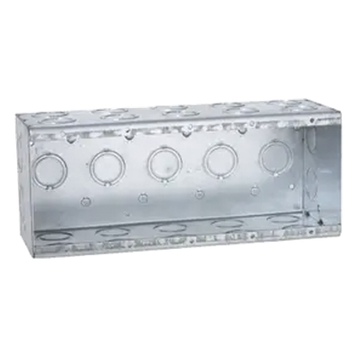 Caja Multigang de 5 Gangs/ Profundidad de 3-1/2 Pulgadas (8.89 cm)/ 29 Entradas de 1/2 – 3/4.